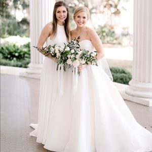 Sleeveless Halter Chiffon Maxi Dress